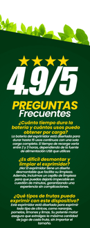 EXPRIMIDOR DE FRUTAS ™ | TUS JUGOS SALUDABLES SIEMPRE EN TU MANO!
