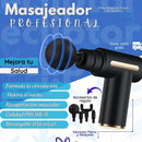 MASAJEADOR PISTOLA ÚLTIMA GENERACIÓN 4 en 1 + REGALO GRATIS(MINI PARCHE MARIPOSA)